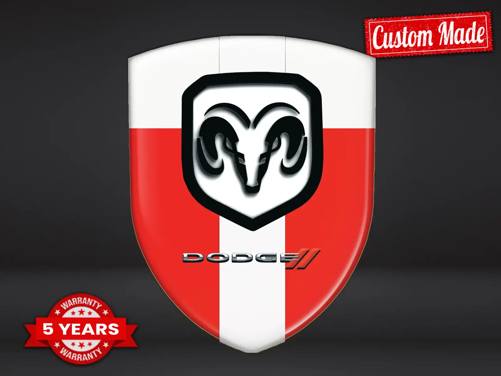 Dodge Stickers Fenêtre Perso Max Durable Style Pro Moderne